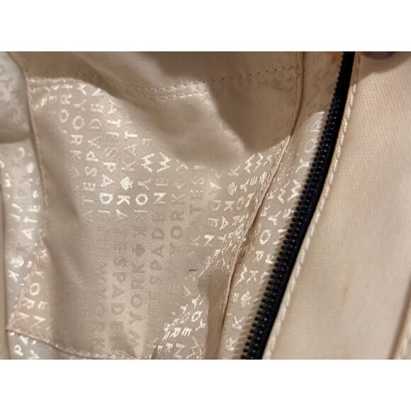 KATE SPADE White Black Hot Sauce Medium Tote Bag - Picture 6 of 6